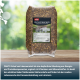 Tüte PANTO Schaf- und Lämmermüsli (15 kg) mit Schaf-Foto auf dem Etikett, auf einem Holztisch präsentiert.