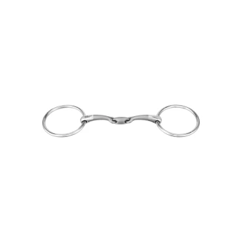 Edelstahl-Doppelschnapphaken mit zwei runden Ringen, entworfen für Haustierleinen oder Geschirre.