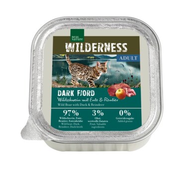 WILDERNESS Adult 16x100g Dark Fjord Wildschwein mit Ente & Rentier