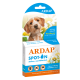 Verpackung für ARDAP Spot-On Floh- und Zeckenschutz für Hunde bis 10 kg, mit Pyrethrum. Enthält 3 Röhrchen für 12 Wochen Schutz.