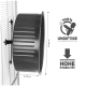 Schwarzes Trainingsrad für Haustiere, etwa 38 cm hoch und 15 cm breit, mit ungiftiger Beschichtung und hoher Stabilität.