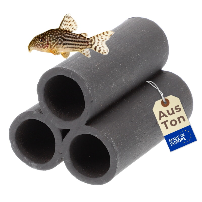GarPet Aquarium Deko Pyramide 3er XL schwarz