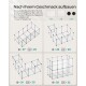 Anleitung zum Zusammenbauen eines modularen Haustiergeheges, mit verschiedenen Konfigurationen und Mengen von Kunststoffpaneelen und -verbindern.