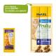 MultiFit Fruity Meat Sticks pour chats, avec un chat orange. L'emballage montre "91 % Fleisch, Fisch," et "mit Lachs & Blaubeere."