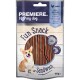 Un paquet de friandises pour chiens présentant un corgi et le texte "Premiere. I ❤️ my dog" et "Fun Snack Sandwich" avec une saveur "Poulet avec poisson."
