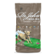 12,5 kg Sack Dr. John Getreidefreies Huhn- und Kartoffel-Hundefutter, mit einer laufenden Hundillustration und 25 % Protein, hypoallergen, getreidefrei.