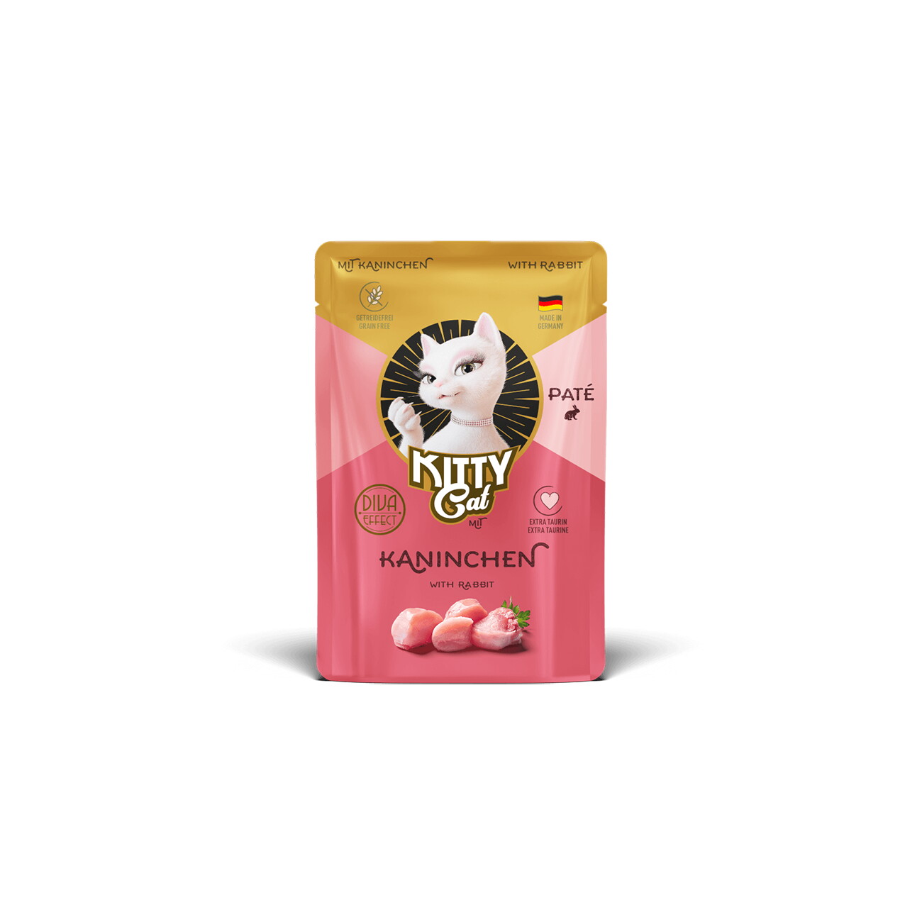 KittyCat Nassfutter Katze, Adult, Paté Kaninchen 6x85 g
