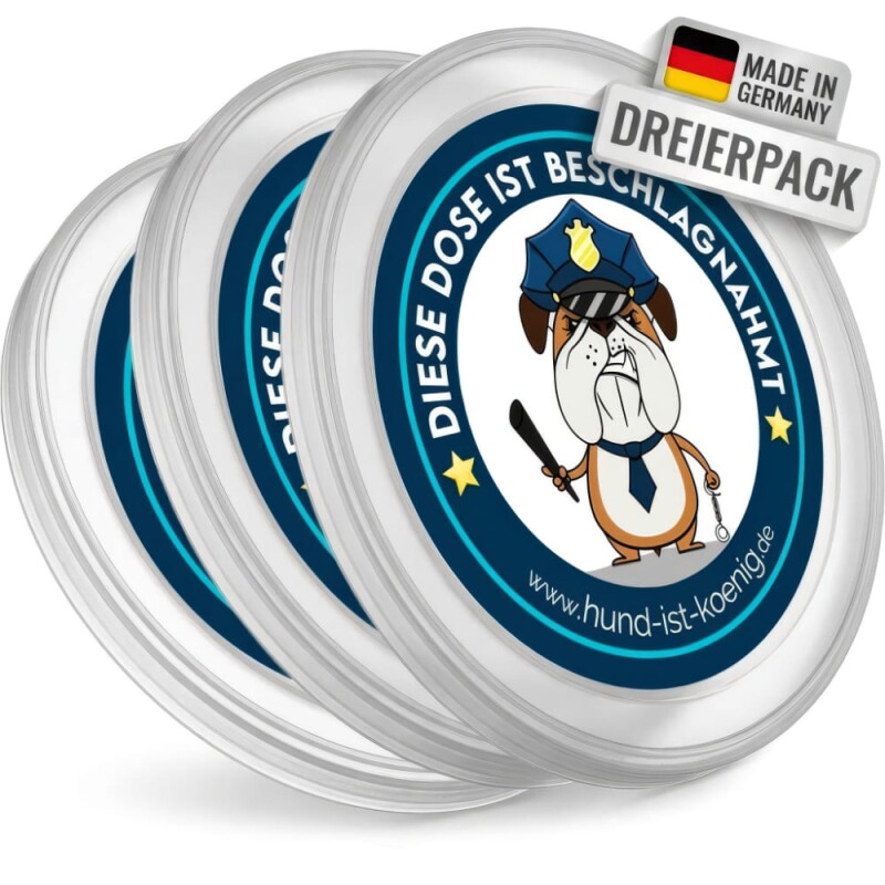 HUND IST KÖNIG Dosendeckel, Deckel für Dosen halten Tierfutter frisch, schließen Gerüche ein - 800g