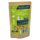 100g Beutel mit weichen Käse-Leckerli für Hunde, mit Bildern von Kühen und Hühnern sowie deutschem Text zu Trainingssnacks für erwachsene Hunde.