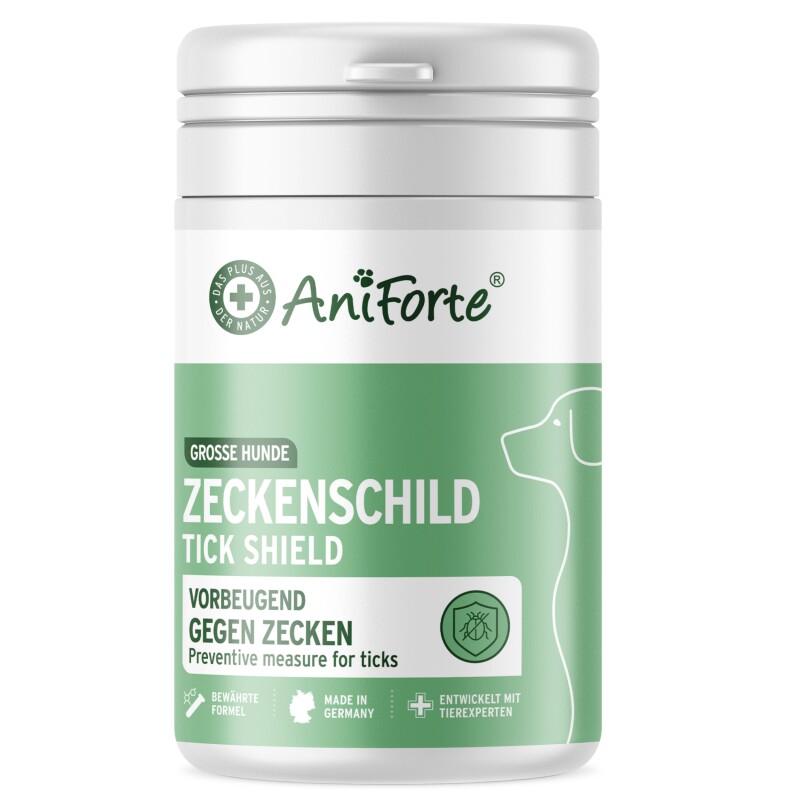 AniForte Zecken Schild (35 bis 50kg) für große Hunde 60 Kapseln