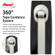 Flexi retractable dog leash featuring a 360° tape guidance system, allowing smooth extension in all directions without jamming.
