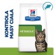 Torba z karmą dla kotów Hill's Prescription Diet Metabolic z tabby kotem w niebieskiej obroży, z polskim tekstem "Kontrola masy ciała."