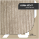Beige Cordstoff mit vertikalen Streifen, beschriftet mit 'CORD-STOFF' und 'wärmend & weich', von Rohrschnieder.