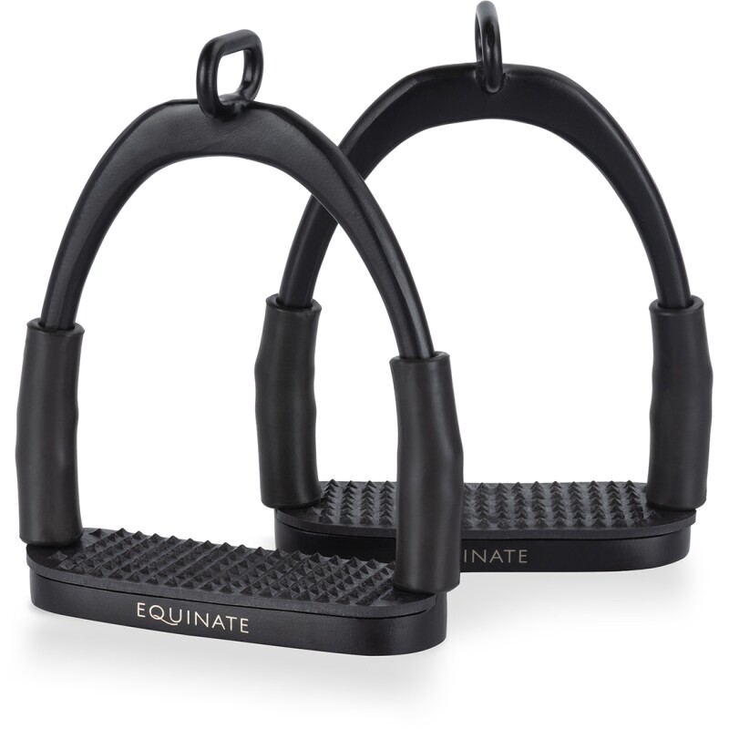 Equinate Sicherheitssteigbügel Manchester schwarz 10 cm