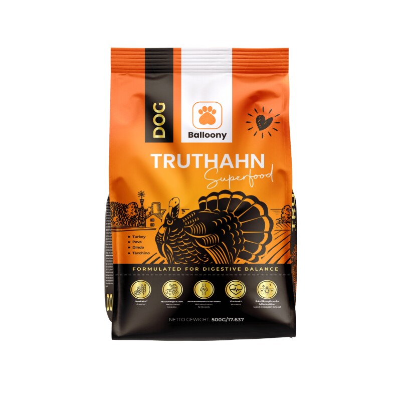 Balloony.pet German Shephy Hundefutter Truthahn 500 g