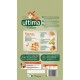 Emballage de nourriture pour chats présentant la marque "Ultima Nature", avec du poulet frais, du riz et des légumes. Comprend des informations nutritionnelles et une liste d'ingrédients.
