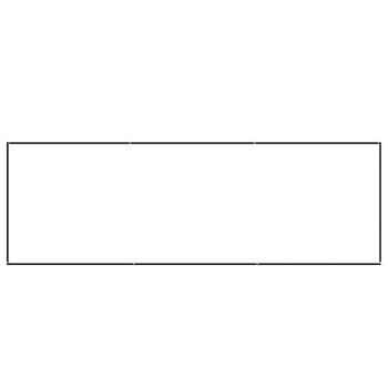 Ein Metallhaustiergehege mit den Abmessungen: 300 cm (118,1") lang, 100 cm (39,4") breit und 70 cm (27,6") hoch.