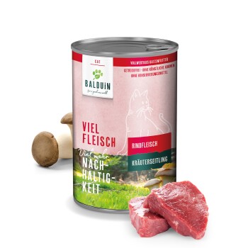 Katze Rind & Kräuterseitling 12x400g
