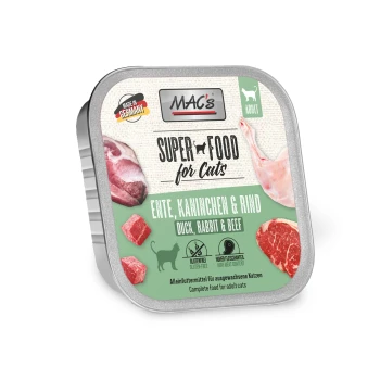 Nassfutter Katze Adult Ente, Kaninchen und Rind 16x100 g