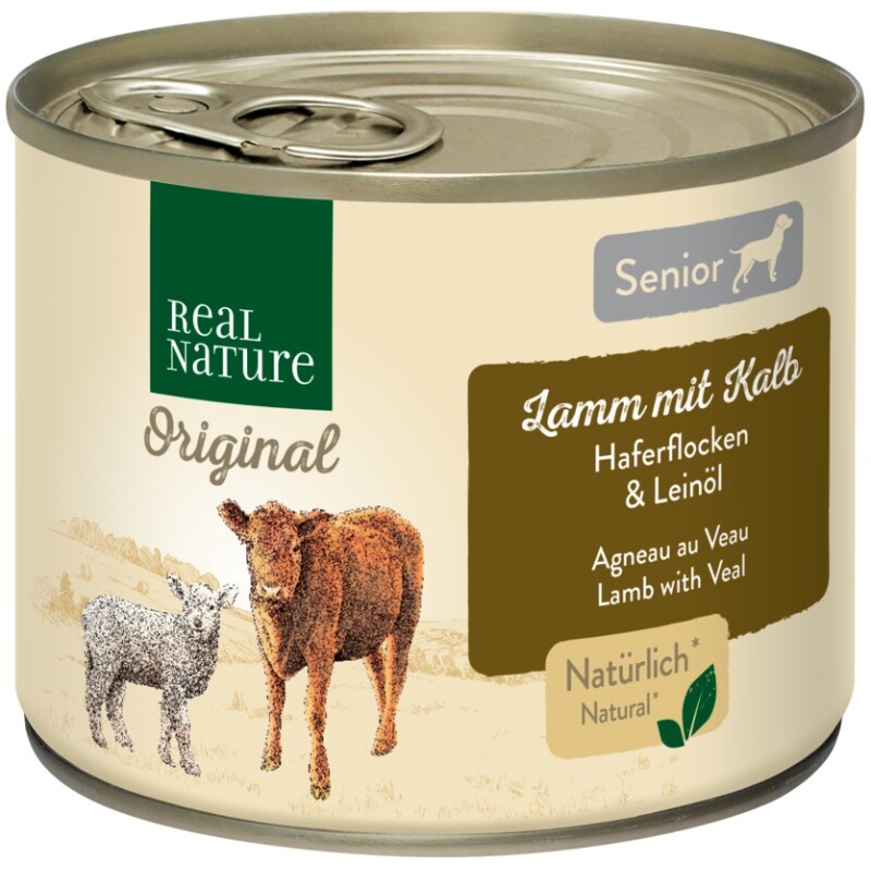 REAL NATURE Senior Agneau et veau 12x200 g