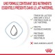 Produit alimentaire pour animaux de compagnie présentant une formule avec des nutriments essentiels comme le lait maternel, le lactose, les fructo-oligosaccharides, et sans amidon ajouté.