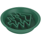 Gamelle en silicone verte pour alimentation lente avec séparateurs en forme d'arbre façon labyrinthe