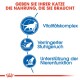 Bild, das Hundefutter bewirbt mit dem Text: "Geben Sie Ihrer Katze die Nahrung, die sie braucht" und Symbolen für Gesundheitsvorteile.