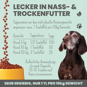 noms+ Premium Schwarzkümmelöl für Hunde 250ml