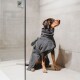 Hunde-Bademantel Riga grau 30 cm