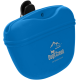 Blauer Silikon-Abfallbeutelspender für Haustiere mit einem schwarzen Clip, mit dem Logo 'DogsCreek OUTDOOR GEAR' auf der Vorderseite geprägt.