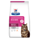 Hill's Prescription Diet Gastrointestinal Biome Katzenfutterbeutel, Verdauungs-/Faserpflege, von Tierärzten empfohlen, abgebildete braun getigerte Katze.