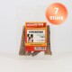 Miracle Dog Snacks Ochsenziemer Hundesnacks, 5 Stück, 12 cm natürlich, mit Hundeabbildung und "7 Stück"-Etikett.