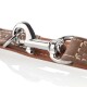 Verstellbare Führleine Porto cognac L-XL