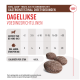 Royal Canin gastro-intestinale hondensnacks met een diagram dat dagelijkse voedingsrichtlijnen toont op basis van gewicht, maximaal aantal stukjes en calorieën (4 kcal elk).