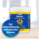 Quiko Biotin Ergänzungsmittel für Vögel, mit einem bunten Design und einem blauen Kreis mit "Zur Unterstützung während der Mauser."