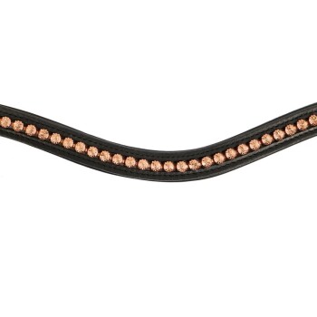 Hans Melzer Stirnriemen Milano schwarz WB EXTRA (KB-Kaltblut)