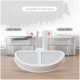 Halbkreisförmiger weißer Filter für Haustierbrunnen mit zwei Kartuschen; Beschriftungen „kompatibel mit Pisces Series“, „ADDF-002MV“, „ADDF-002PV“.