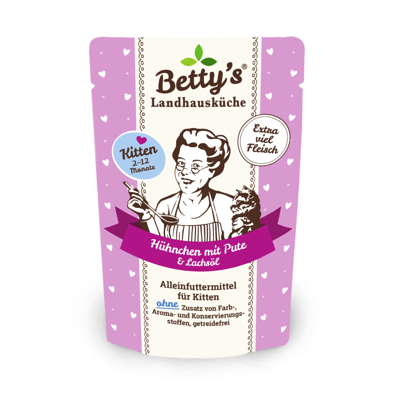 Betty's Landhausküche Kitten Frischebeutel - 12x 100g