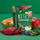 Grüne Packung SmoothieDog BITES (Lamm, gefriergetrocknet) mit rohem Lamm, Karotten, Apfel und Zucchini