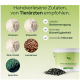 PFERDEGOLD ZINK-Eimer mit Pellets und Zutatenabbildungen; sichtbarer Text 'Handverlesene Zutaten, von Tierärzten empfohlen.'