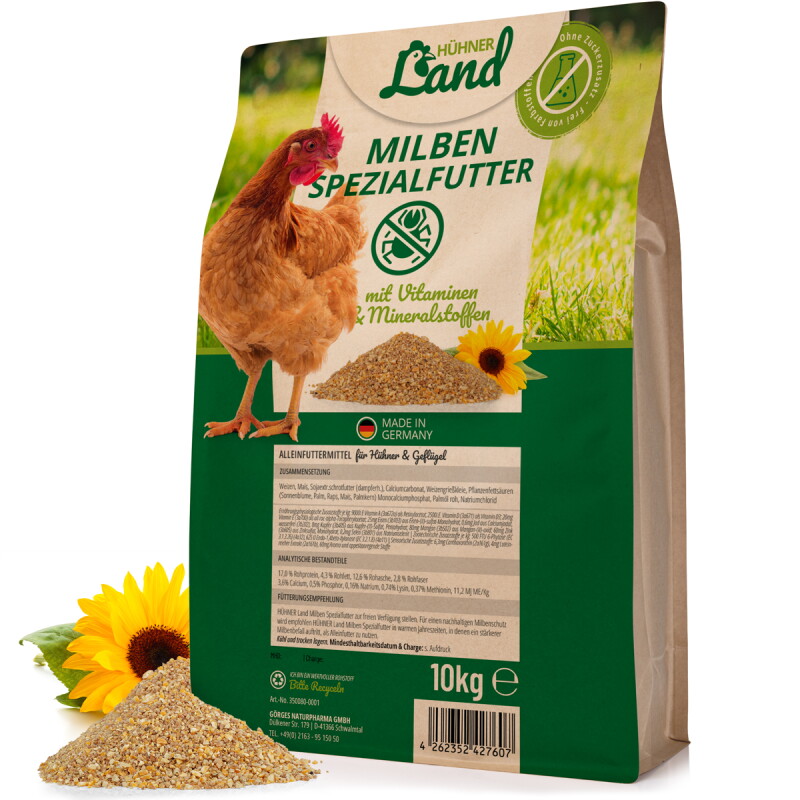 HÜHNER Land Milben Spezialfutter 10kg