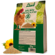 10 kg Beutel "Hühner Land Milben Spezialfutter" Hühnerfutter, mit einer braunen Henne und Text über Vitamine und Mineralien.