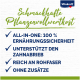 Vitakraft Anzeige, die "Schmackhafte Pflanzenvollwertkost" mit Vorteilen zeigt: 100% Ernährung, Zahnpflege, hoher Ballaststoffgehalt, keine Zusatzstoffe.