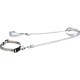 Halsband+Leine Set hellgrau M