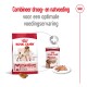 Royal Canin hondenvoer verpakking met droge brokjes en natvoer, met tekst die een gecombineerde voedingsaanpak voor optimale voeding promoot.
