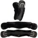 Western Mondgurt anatomisch mit synthetischem Lammfell schwarz 90 cm