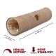 Katzentunnel XXL mit Kuschelfell beige
