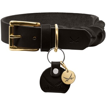 Halsband Sansibar Solid schwarz 40 cm