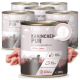 Dosen mit REAVET Kaninchen Pur hypoallergenem Hundefutter mit Kaninchenfleisch, Single-Protein, getreide- und zuckerfrei, 800g.