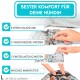 Windeln für Hündinnen, saugstarke Windeln, 3-Fach justierbar für festen Sitz beige L